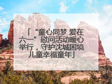 “童心同梦 爱在六一”慰问活动暖心举行，守护沈城困境儿童幸福童年