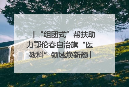 “组团式”帮扶助力鄂伦春自治旗“医教科”领域焕新颜