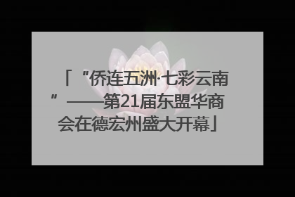 “侨连五洲·七彩云南”——第21届东盟华商会在德宏州盛大开幕