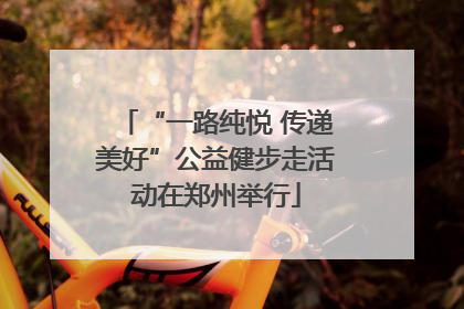 “一路纯悦 传递美好”公益健步走活动在郑州举行