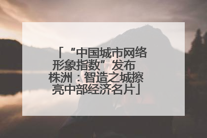 “中国城市网络形象指数”发布 株洲：智造之城擦亮中部经济名片