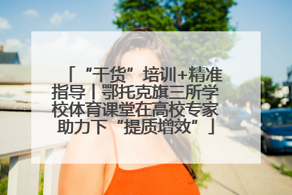 “干货”培训+精准指导丨鄂托克旗三所学校体育课堂在高校专家助力下“提质增效”