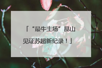 “最牛主场”昆山见证苏超新纪录！