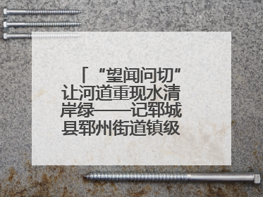 “望闻问切”让河道重现水清岸绿——记郓城县郓州街道镇级河长孟泓辰
