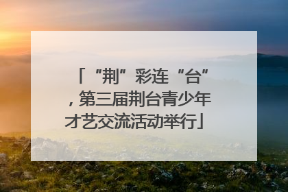 “荆”彩连“台”，第三届荆台青少年才艺交流活动举行