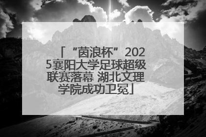 “茵浪杯”2025襄阳大学足球超级联赛落幕 湖北文理学院成功卫冕