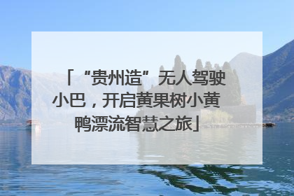 “贵州造”无人驾驶小巴，开启黄果树小黄鸭漂流智慧之旅