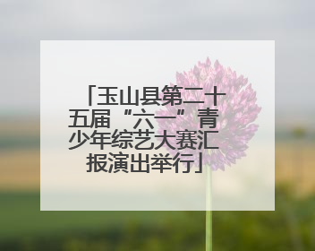 玉山县第二十五届“六一”青少年综艺大赛汇报演出举行