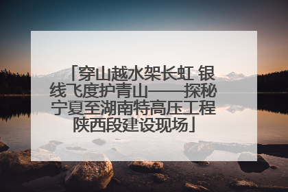 穿山越水架长虹 银线飞度护青山——探秘宁夏至湖南特高压工程陕西段建设现场