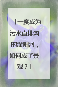 一度成为污水直排沟的滏阳河，如何成了景观？