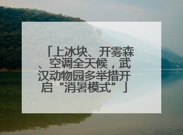 上冰块、开雾森、空调全天候，武汉动物园多举措开启“消暑模式”