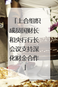 上合组织成员国财长和央行行长会议支持深化财金合作