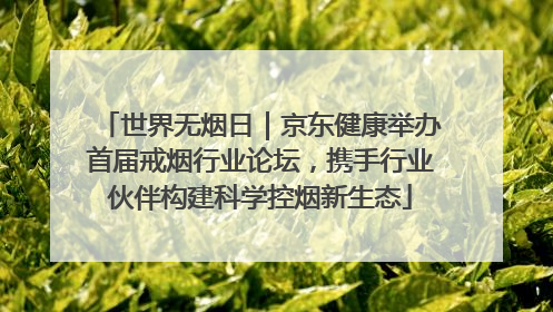 世界无烟日｜京东健康举办首届戒烟行业论坛，携手行业伙伴构建科学控烟新生态