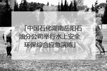 中国石化湖南岳阳石油分公司举行水上安全环保综合应急演练