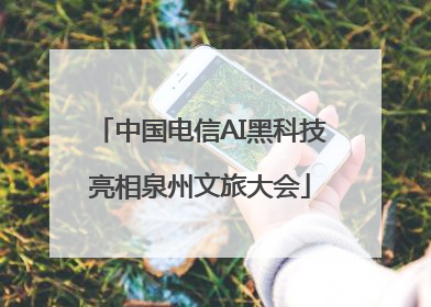 中国电信AI黑科技亮相泉州文旅大会