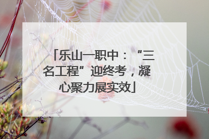 乐山一职中：“三名工程”迎终考，凝心聚力展实效