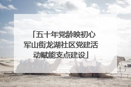 五十年党龄映初心 军山街龙湖社区党建活动赋能支点建设