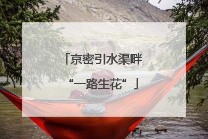 京密引水渠畔“一路生花”