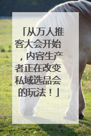 从万人推客大会开始，内容生产者正在改变私域选品会的玩法！