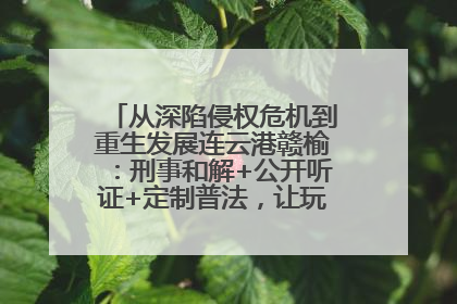 从深陷侵权危机到重生发展连云港赣榆：刑事和解+公开听证+定制普法，让玩具公司回到正轨