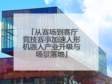 从赛场到客厅 竞技赛事加速人形机器人产业升级与场景落地