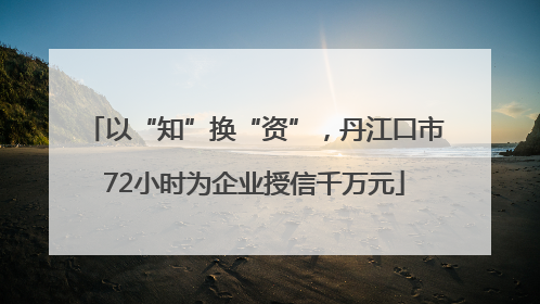 以“知”换“资”，丹江口市72小时为企业授信千万元