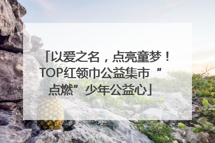 以爱之名，点亮童梦！TOP红领巾公益集市“点燃”少年公益心