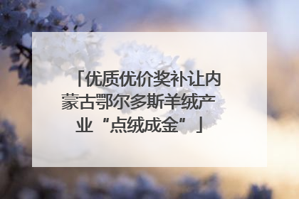 优质优价奖补让内蒙古鄂尔多斯羊绒产业“点绒成金”