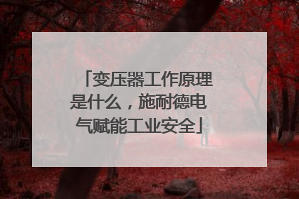 变压器工作原理是什么，施耐德电气赋能工业安全