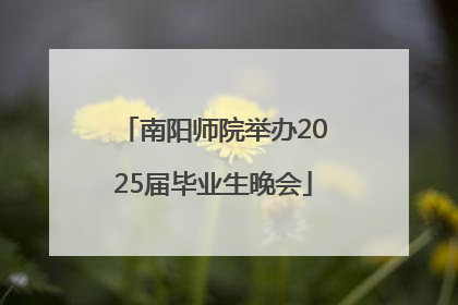 南阳师院举办2025届毕业生晚会