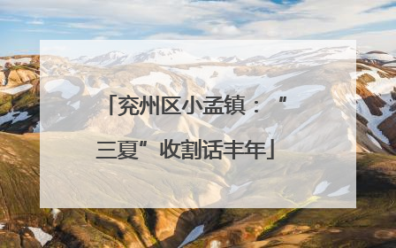 兖州区小孟镇：“三夏”收割话丰年