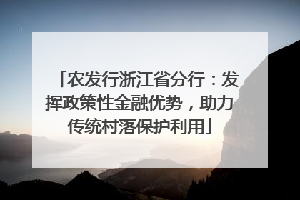 农发行浙江省分行：发挥政策性金融优势，助力传统村落保护利用