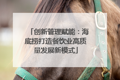 创新管理赋能：海底捞打造餐饮业高质量发展新模式