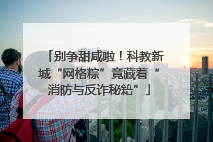 别争甜咸啦！科教新城“网格粽”竟藏着“消防与反诈秘籍”