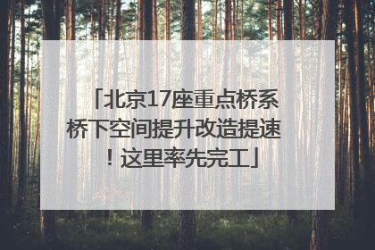 北京17座重点桥系桥下空间提升改造提速！这里率先完工