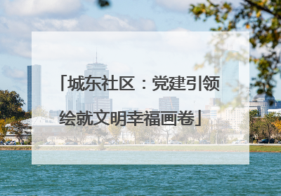 城东社区：党建引领绘就文明幸福画卷