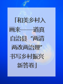 和美乡村入画来——道真自治县“两清两改两治理”书写乡村振兴新答卷