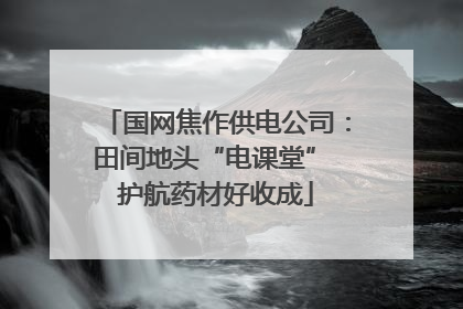 国网焦作供电公司：田间地头“电课堂” 护航药材好收成