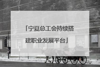 宁夏总工会持续搭建职业发展平台