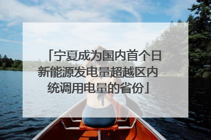 宁夏成为国内首个日新能源发电量超越区内统调用电量的省份