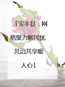 宝丰县：网格聚力解民忧 共治共享暖人心