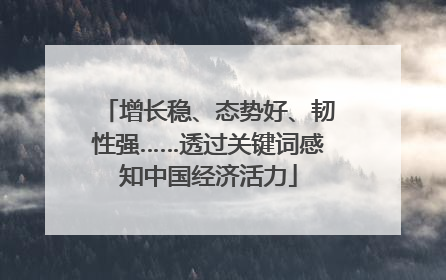 增长稳、态势好、韧性强……透过关键词感知中国经济活力