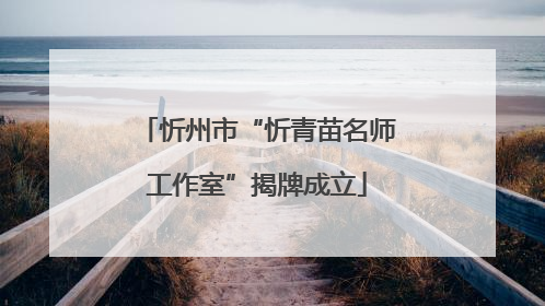 忻州市“忻青苗名师工作室”揭牌成立