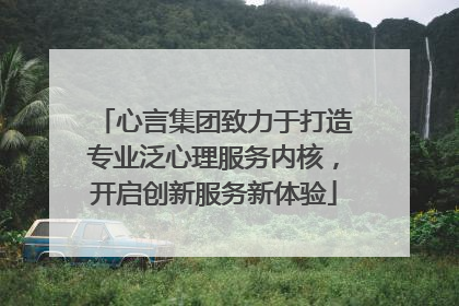 心言集团致力于打造专业泛心理服务内核，开启创新服务新体验