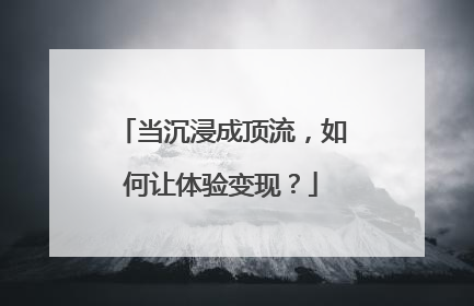 当沉浸成顶流，如何让体验变现？