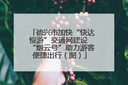 德兴市加快“快达慢游”交通网建设 “烟云号”助力游客便捷出行（图）