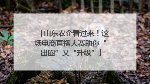 山东农企看过来！这场电商直播大赛助你“出圈”又“升级”