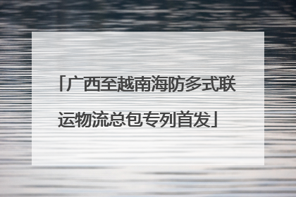 广西至越南海防多式联运物流总包专列首发