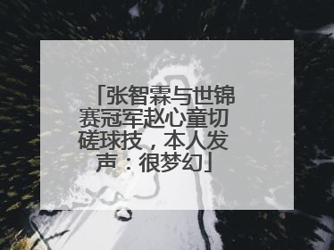 张智霖与世锦赛冠军赵心童切磋球技，本人发声：很梦幻