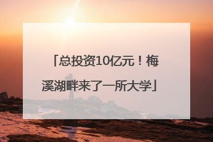 总投资10亿元！梅溪湖畔来了一所大学